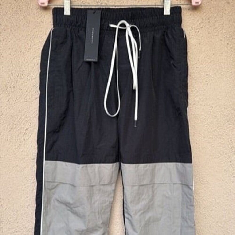 Daniel Patrick Mens Track Pants Black Grey Size Small New Designer! ( Marks)